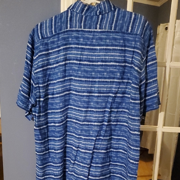4/$20 Blue Striped Men's Shirt - Picture 3 of 6